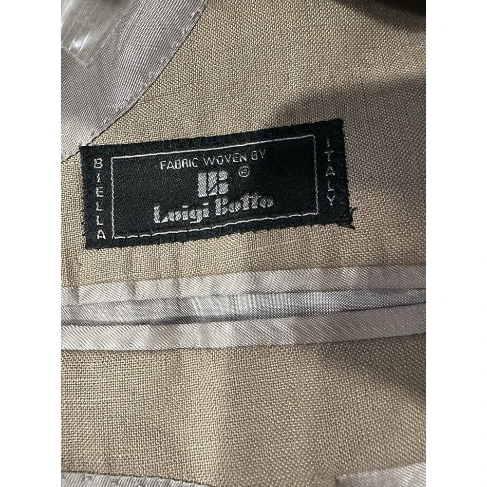 Linen men’s‎ coat Leonard Valenti Sport Blazer 100%  Linen 48L Made In Italy